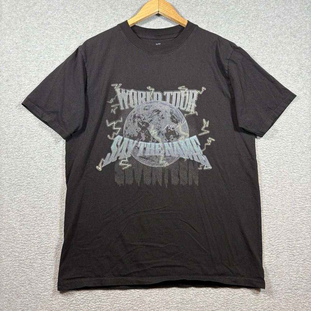 Seventeen Say The Name World Tour Concert T-Shirt Black Size Large US Stops